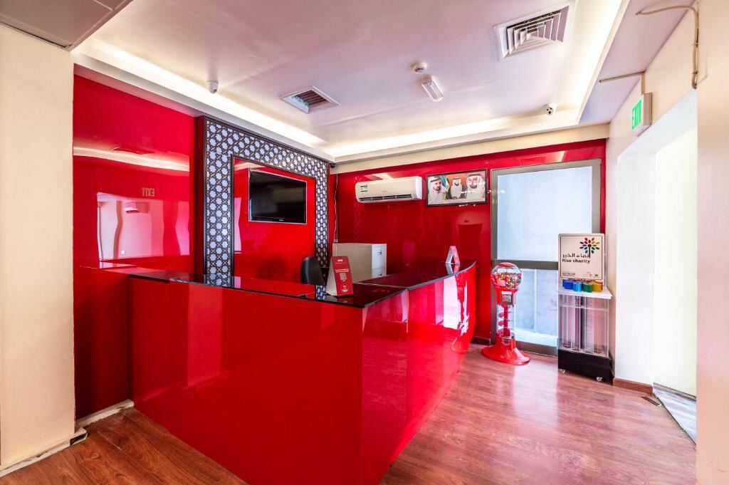 Reception desk at Al Reem Hotel Apartments in Sharjah